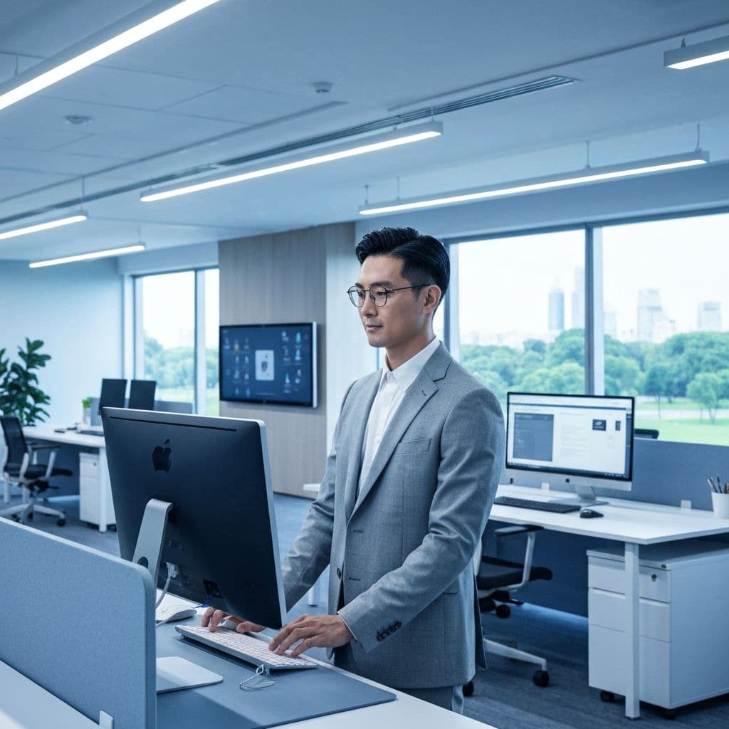 INNOS engineering workstation with AI visualizations